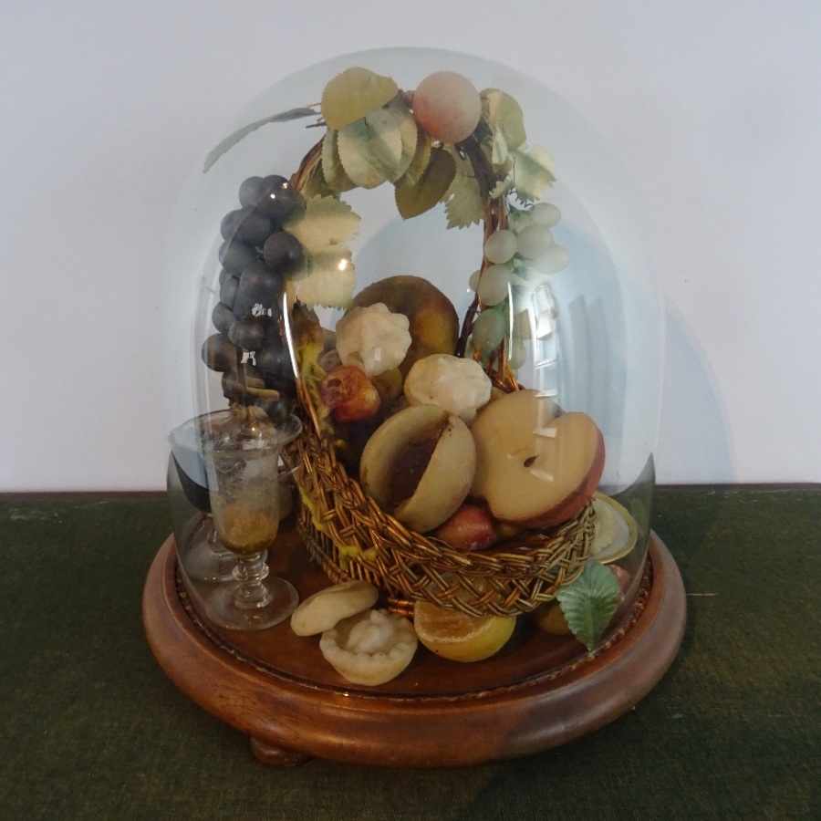 Victorian Wax Fruit Centre Table  (5).JPG